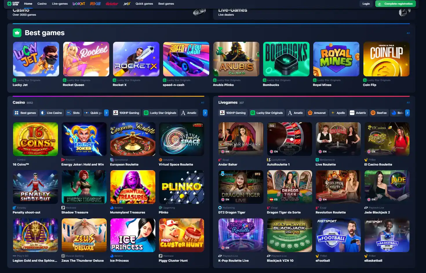 Lucky Star crash games