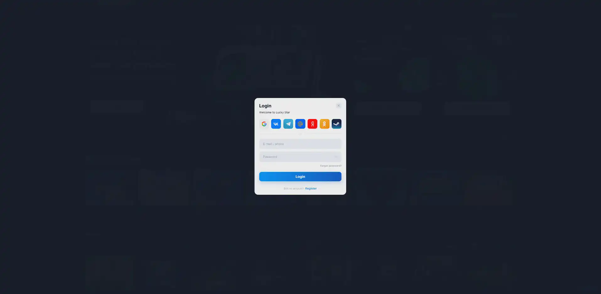 Lucky Star login